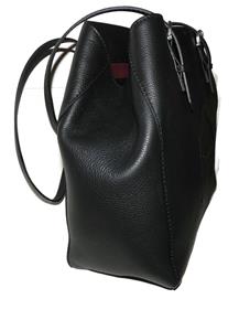 Etienne Aigner Black Bombe A Tote Pebbled Leather Handbag Purse Bag NWT $298 New