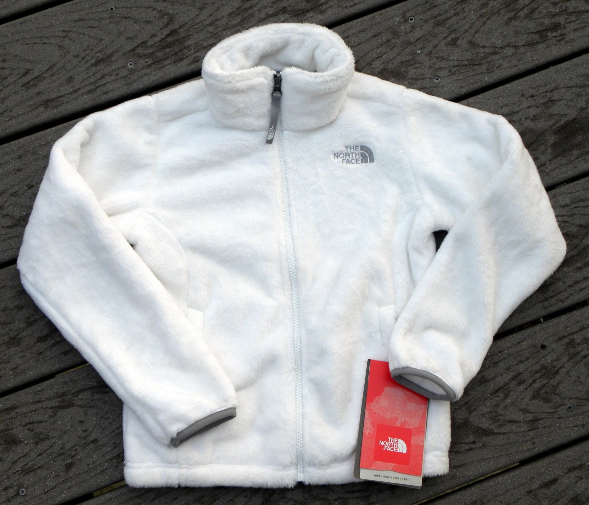 White fuzzy north face jacket White fuzzy north face jacket
