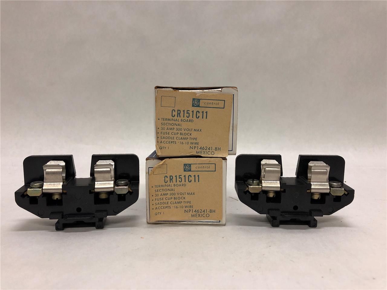 (Lot of 2) GE CR151C11 Terminal Block Sectional 25A 300V Max. eBay