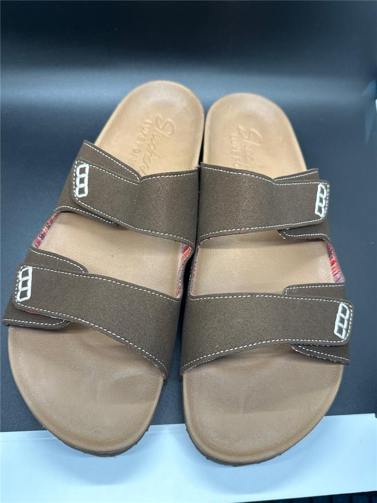 Sandali da donna Skechers lusso schiuma vestibilità rilassata comfort cioccolato - taglia a scelta - Foto 6 di 10