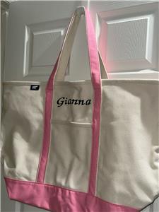 【EMIS】CANVAS TOTE BUCKET BAG-PINK Louis Vuitton M40870 MonogramDenim Bag Bucket Tote Bag