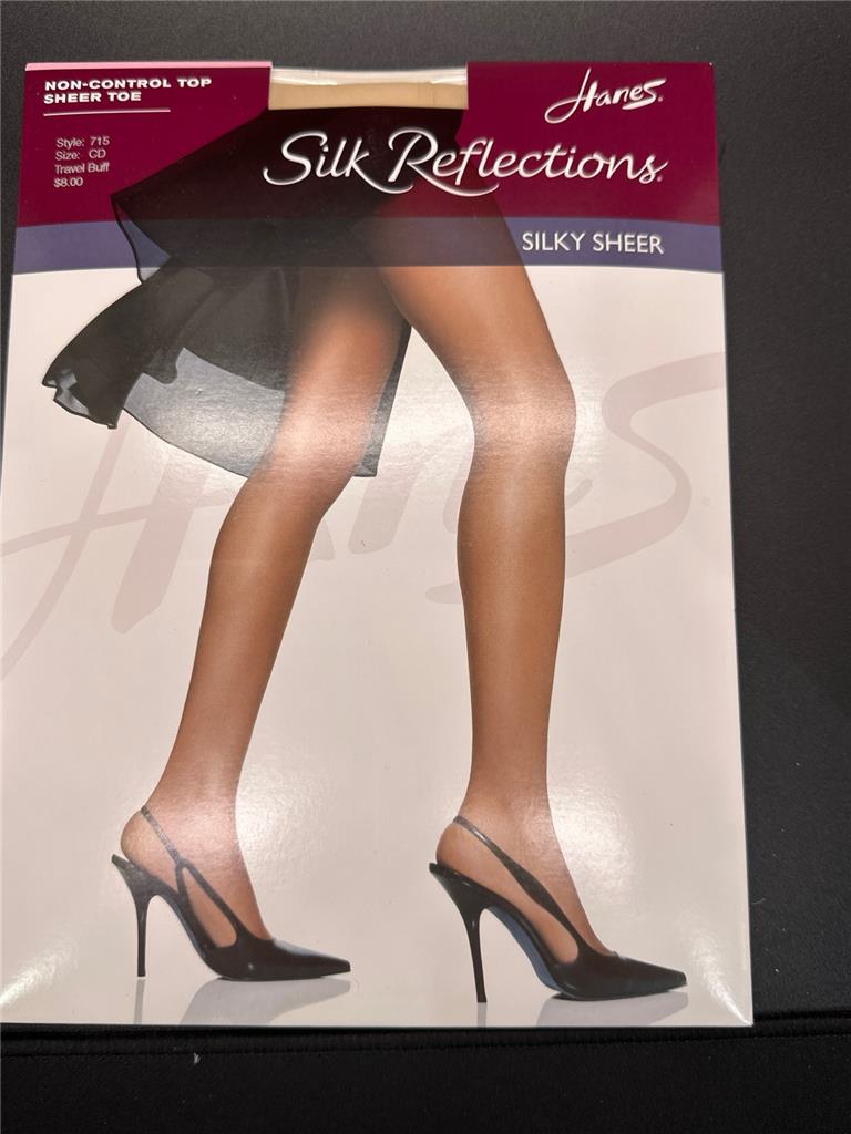 Top Hanes Silk Reflections Setoso Trasparente Anticontrollo 715 Taglia C/D A Scelta - Foto 9 di 9