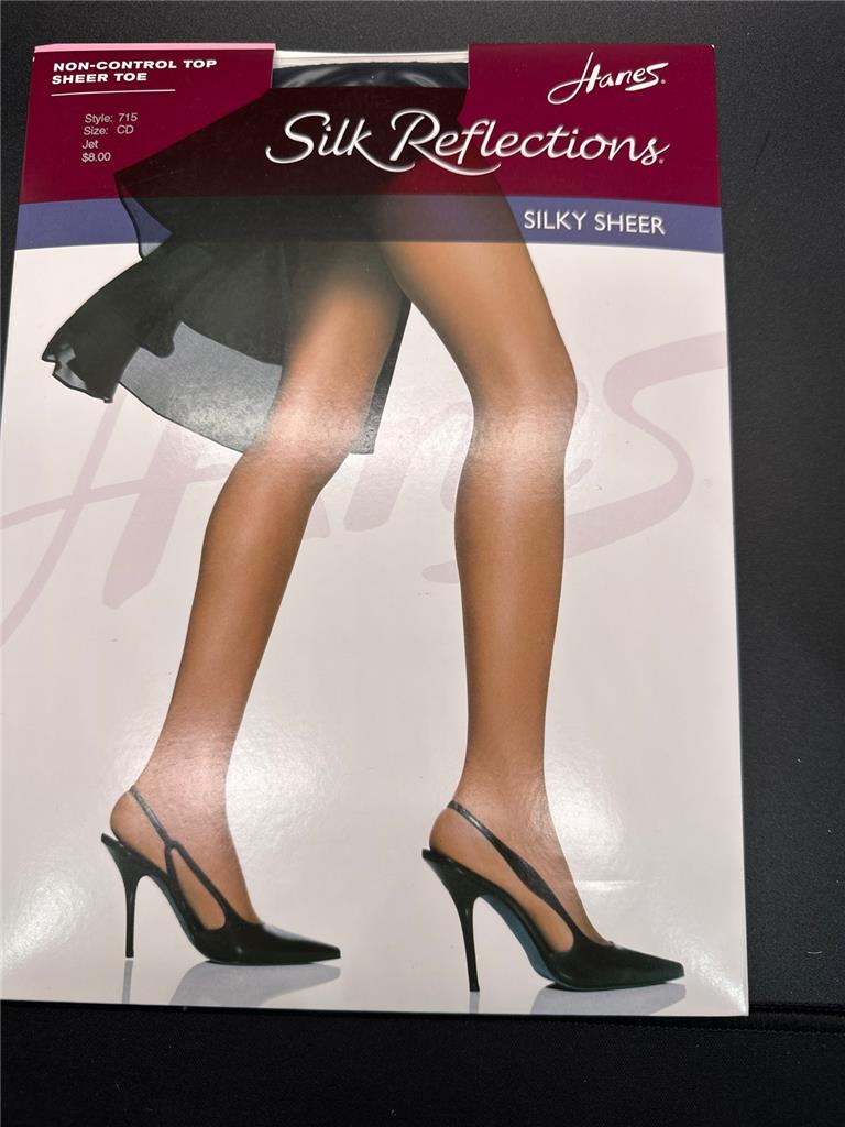 Top Hanes Silk Reflections Setoso Trasparente Anticontrollo 715 Taglia C/D A Scelta - Foto 8 di 9