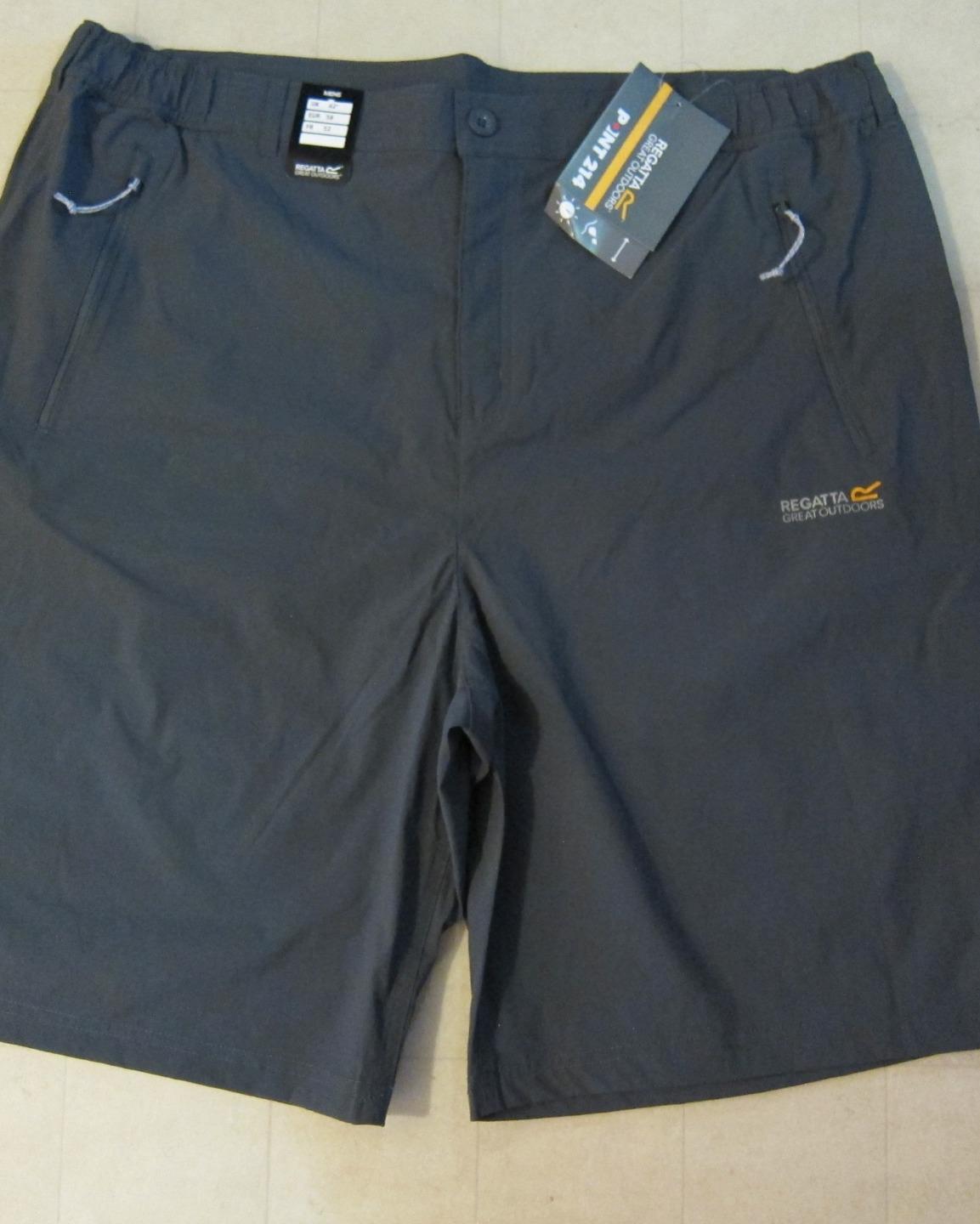 REGATTA Great Outdoors Fellwalk Short II Black Gray Sz 42 NWT