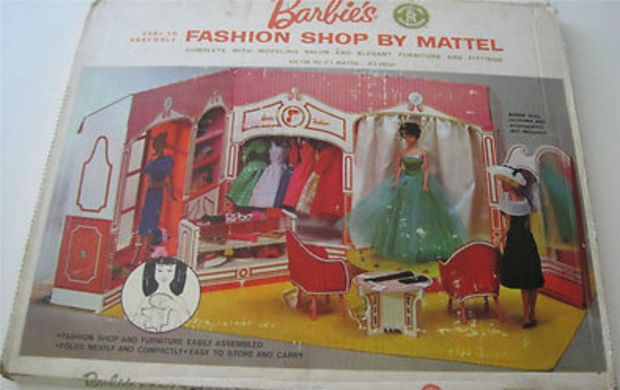 Barbie 1963 Fashion Shop Vintage Mattel 817 Modeling Salon Furniture ...