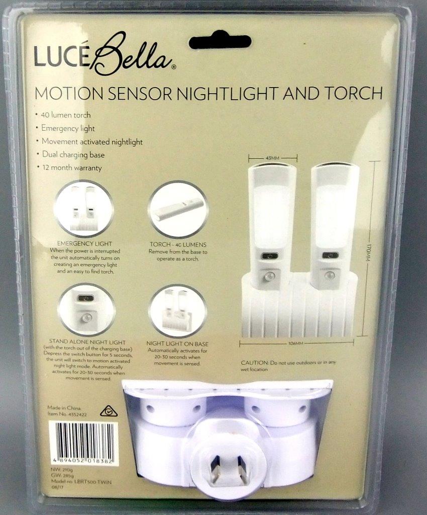 Motion Sensor Night Light 40 LED w Torch Emergency Light ... Utorch s300 touch control rechargeable rgb camping night light.