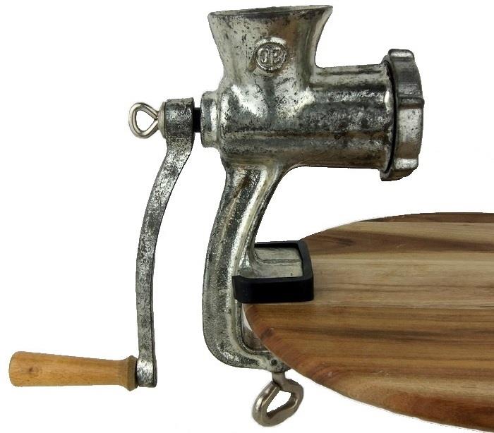 Vintage Alfa Meat Grinder 5 Table Mount Made in Poland Sausage Mincer