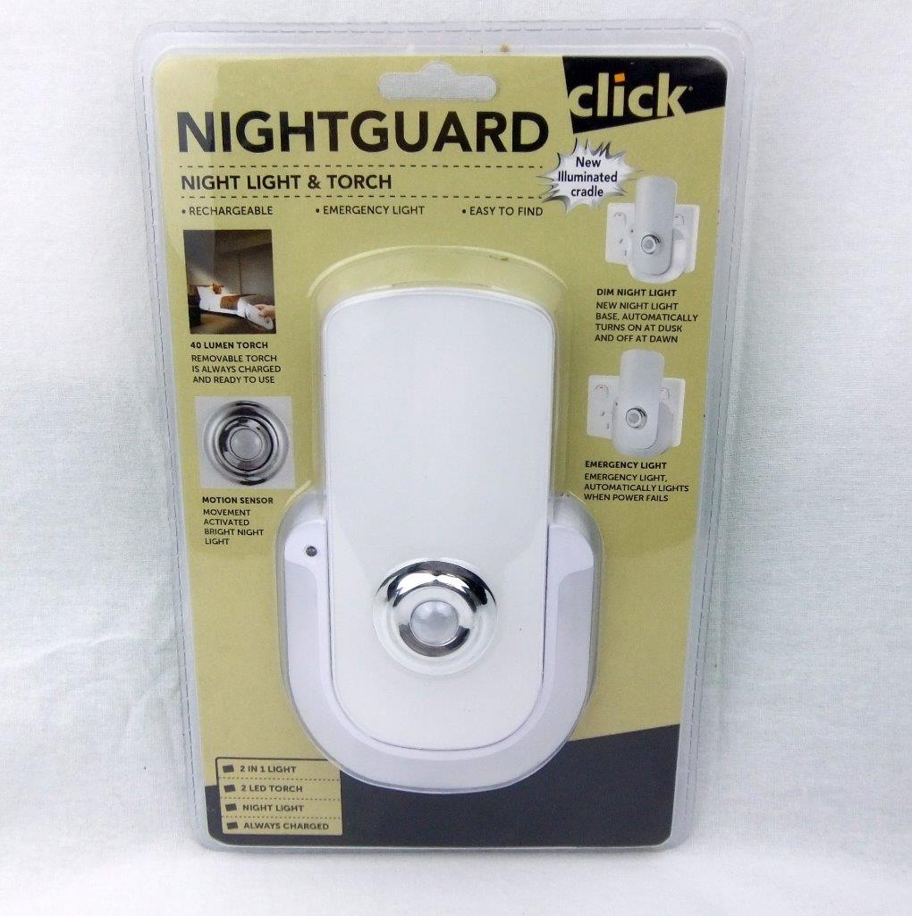 Night Light Torch & Charging Cradle Emergency Light w Sensor