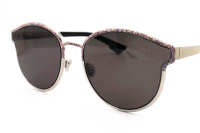 Christian Dior Symmetric Sunglasses Marble Pink Silver O3T2K 