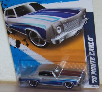 2011 hot wheels 70 monte carlo chevrolet -muscle mania gm 12