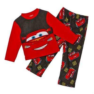 Disney / Pixar Cars Lightning McQueen Pajamas Shirt Pants Set Boys 4 6 ...