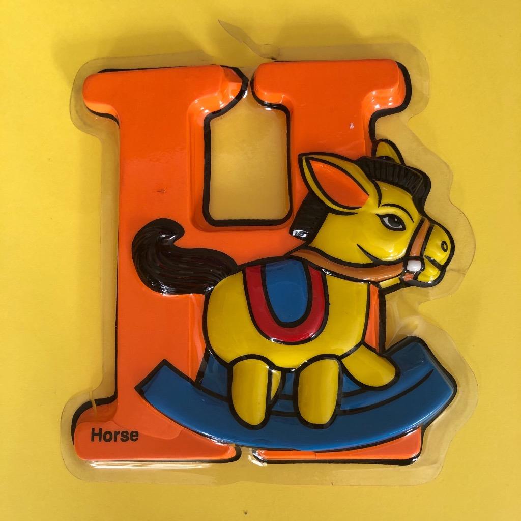 Vintage Nursery Kids Alphabet Wall Hanging 2D Molded Plastic Picture Letters 80s - Picture 12 of 17