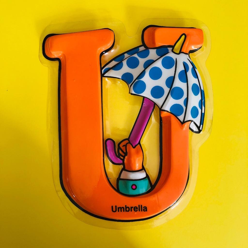 Vintage Nursery Kids Alphabet Wall Hanging 2D Molded Plastic Picture Letters 80s - Picture 14 of 17
