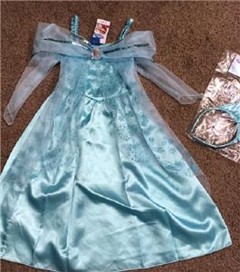 Disney Frozen Elsa girls fancy dress outfit dressing up costume RARE 7 ...