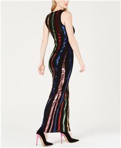 rainbow sequin maxi dress