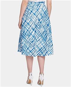 belted dkny midi linen wrap skirt ring womens line