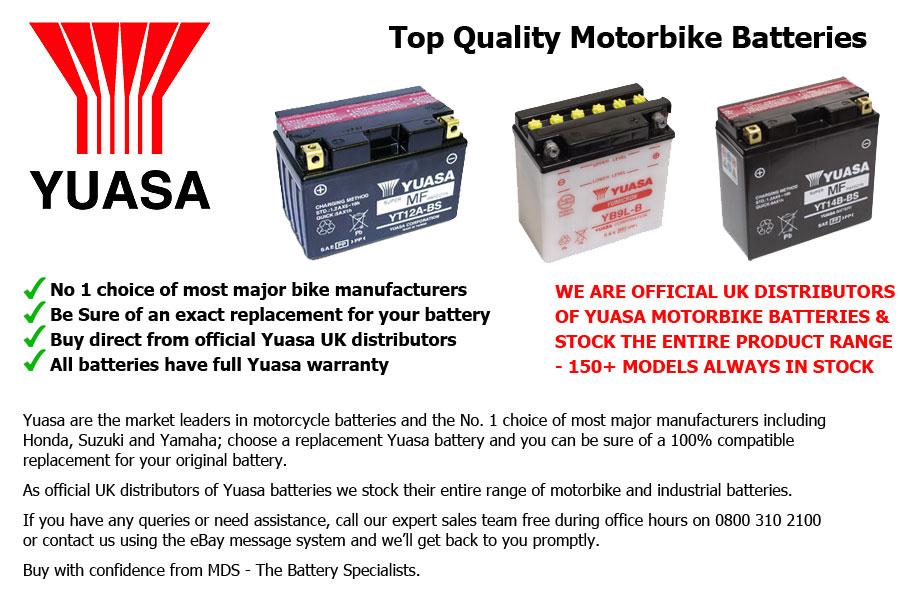 Yuasa YTX12-BS 12V 10Ah - Motorcycle Battery Accumulator - 12v Battery Lead  Sulfuric Acid Editorial Stock Photo - Image of accumulator, danger:  184971518