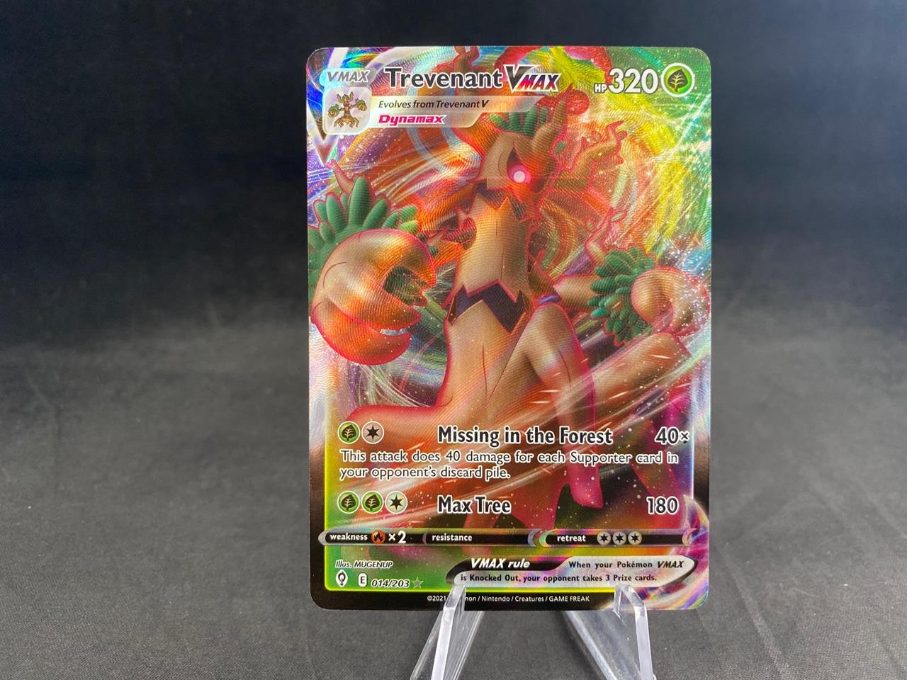 trevenant vmax pokemon card value Trevenant VMax - 014/203 Full Art Ultra Rare main image 1