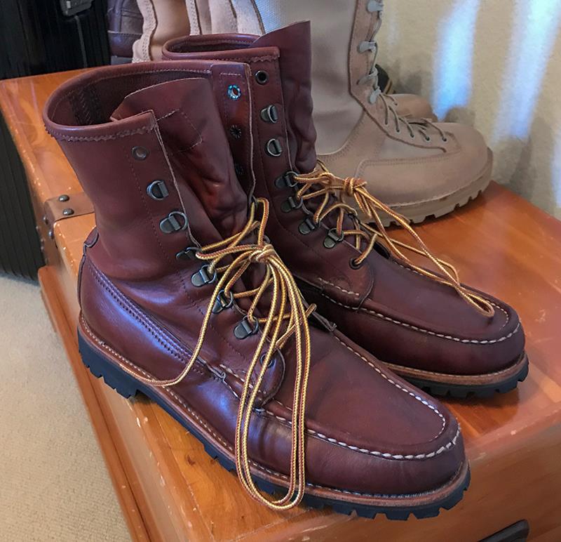 Russell tracker moccasins top