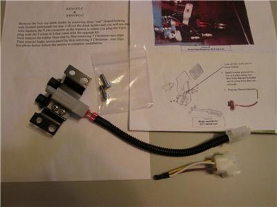 EZGO RXV GAS Golf Cart Brake Light Switch Kit W/ Factory Lites #