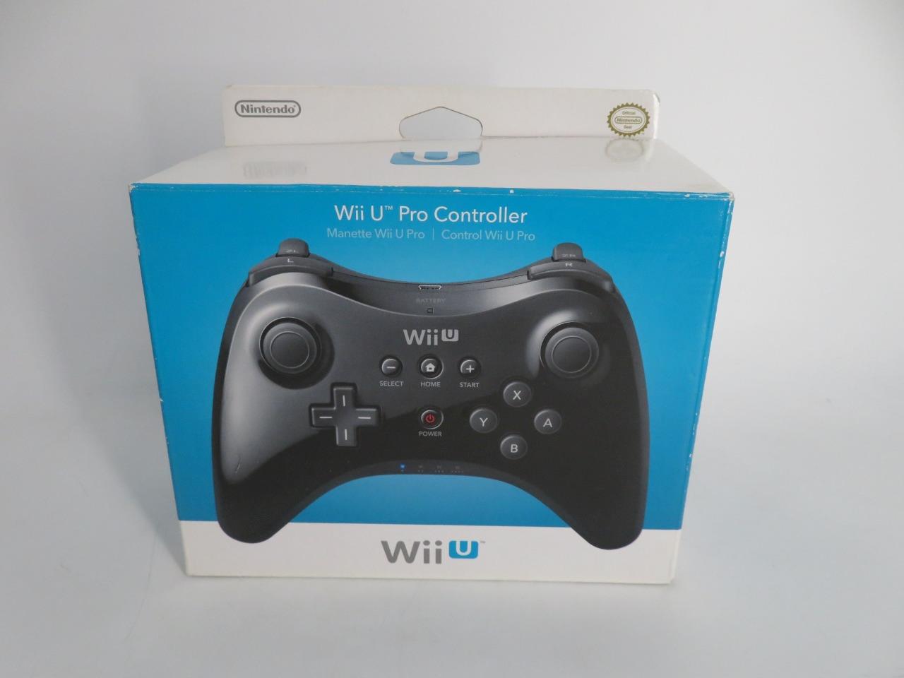 NEW - OEM Genuine Black Wireless Nintendo Wii U Pro Controller (WUP-005) SEALED
