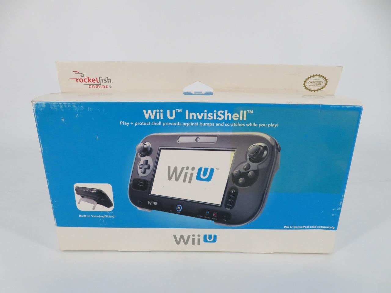 NEW RocketFish Nintendo Wii U InvisiShell Protective Gamepad Case Clear - SEALED