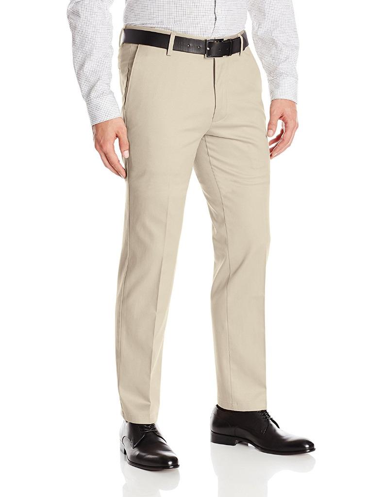 Dockers Men's Pants Slim Fit Signature Khaki Flat Front Dress D1 Pant ...