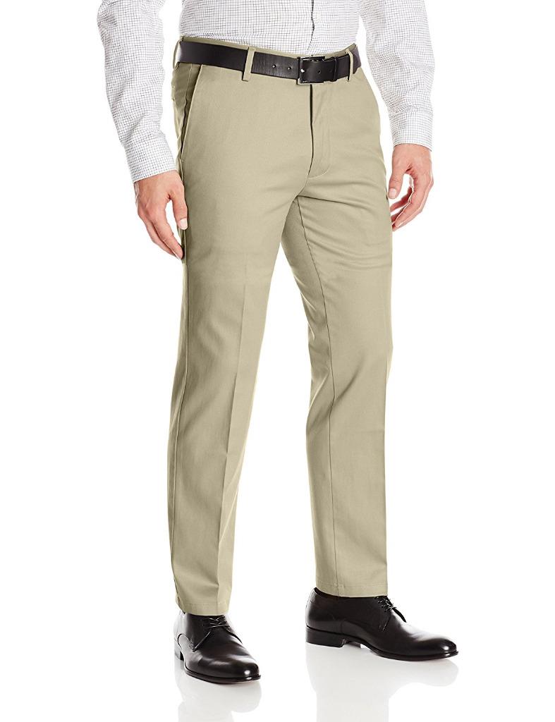 Dockers Men's Pants Slim Fit Signature Khaki Flat Front Dress D1 Pant ...