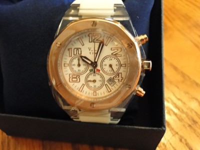 NIB LADIES VIP TIME ITALY CHRONOGRAPH DATE WATCH | eBay display picture 3