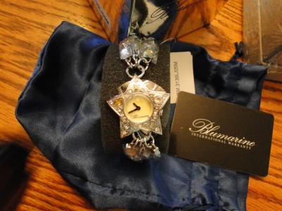 NIB BLUMARINE WATCH W/ GENUINE CRYSTALS MADE OF PLAY OF  display picture 2