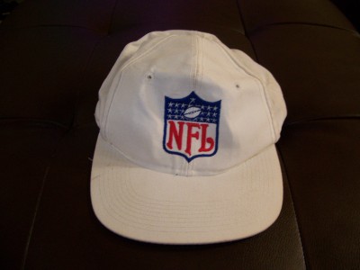 NFL Shield Hat White Logo Cap Referee Style Football The Twill Sports ...