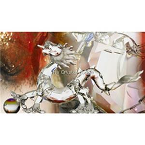 SWAROVSKI CRYSTAL DRAGON WITH WOODEN STAND 238202 MINT BOXED NO