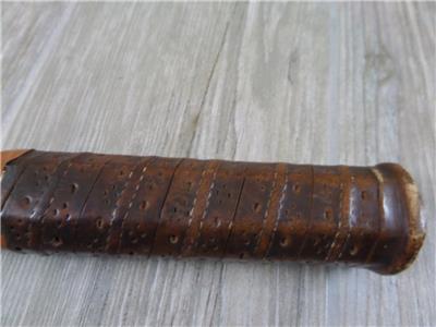 Ancienne Raquette De Tennis En Bois Spalding – Vintage 1900, Belle Grain