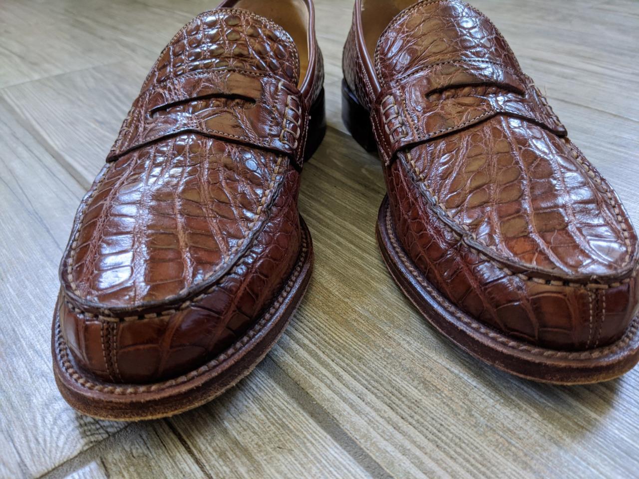johnston murphy alligator shoes
