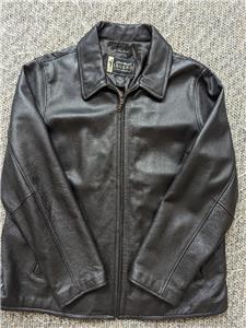 womens EDDIE BAUER motorcycle LEATHER stine jacket XL tall