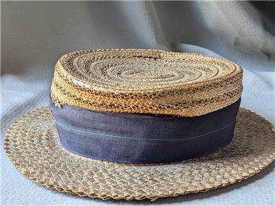 【vintage】1890s straw hat 麦わら帽子 石田製帽》のヴィンテージ素材を使用した麦わら帽子の販売
