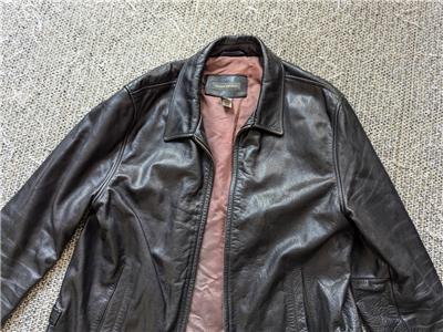 90s〜00s BANANA REPUBLIC レザージャケット　黒タグ　黒 M BANANA REPUBLIC公式オンラインストア | ボンデッドレザージャケット