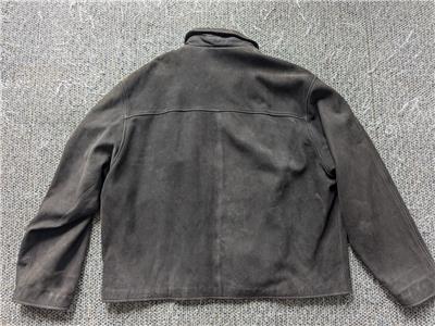 vintage EDDIE BAUER leather jacket 2XL motorcycle PATINA mad max