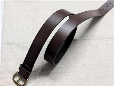 vintage CARHARTT leather belt 38 brown Y2K full grain  display picture 1