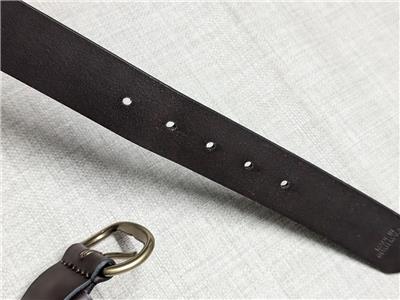 vintage CARHARTT leather belt 38 brown Y2K full grain  display picture 1