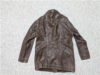 vintage 1960s 70s leather jacket 38 brown SUEDE reversible