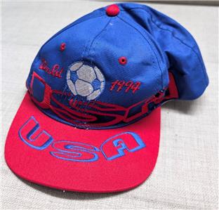 1994 vintage WORLD CUP snapback hat USA all-over SOCCER america