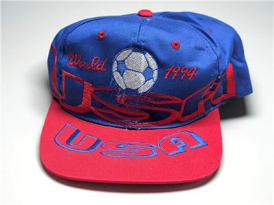 1994 vintage WORLD CUP snapback hat USA all-over SOCCER america