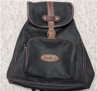1990s vintage EDDIE BAUER pebbled BACKPACK rucksack TOTE synthetic