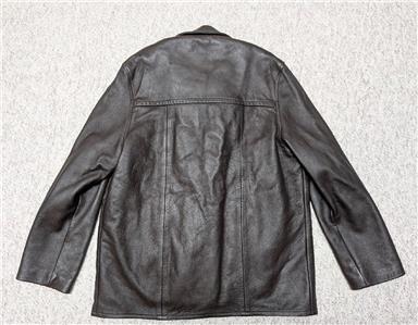 1960s-70s vintage DEERSKIN buckskin leather L brown jacket WB
