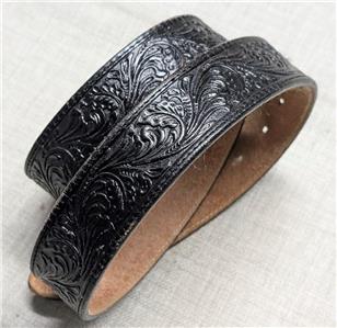 Bent Rail Leather Cowhide Belt & Buckle SZ: 34\