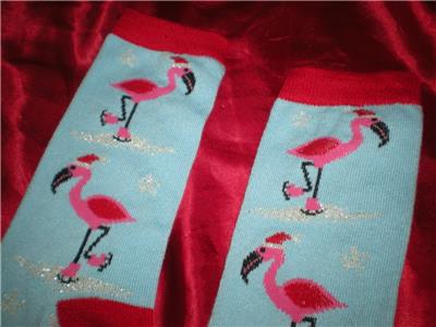 pink and blue santa hats