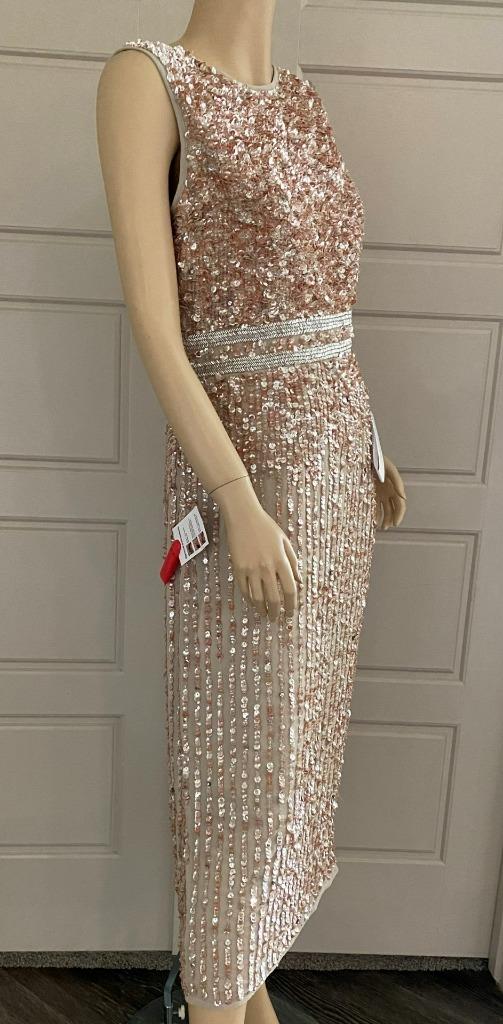 Mac Duggal 10509 Sleeveless High Neck Beaded Midi Sheath Dress-Size 6 | eBay Mac Duggal 10509 Sleeveless High Neck Beaded Midi Sheath Dress-Size 6 | eBay