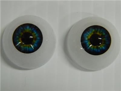 MASKS DOLLS LIGHT BLUE 26 mm Realistic Acrylic Eyes for Halloween PROPS