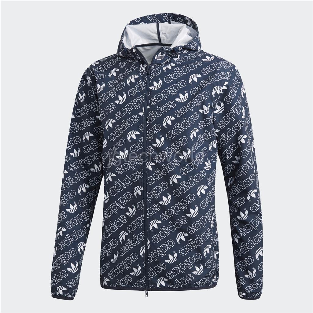 adidas Originals Leopard Print Windbreaker Trefoil Cordura F81879 Red Men Jacket L for sale 